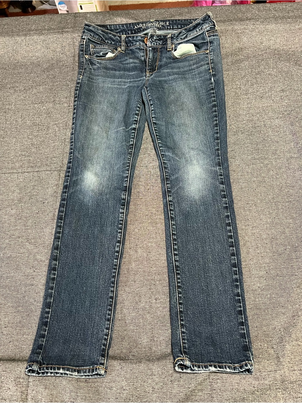 American Eagle Outfitters Women’s Boot Cut Jeans - Dark Blue Wash - Picture 1 of 4